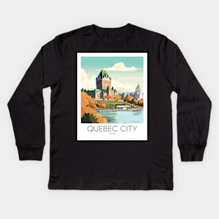 QUEBEC CITY Kids Long Sleeve T-Shirt